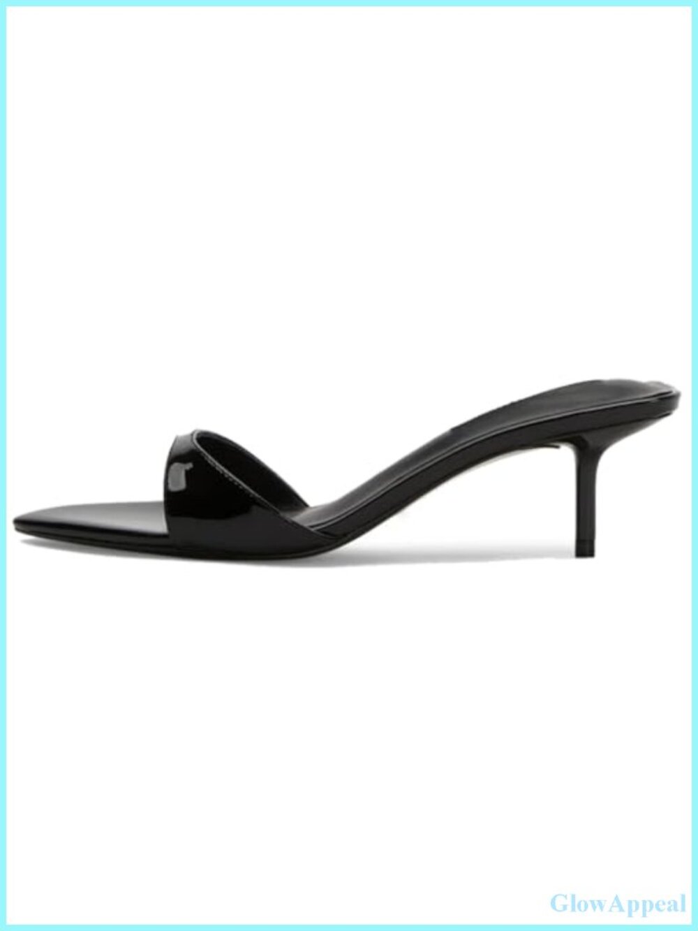 Womens Open Pointed Peep Toe Mule Heels Stiletto Kitten Low Heels Backless Slip